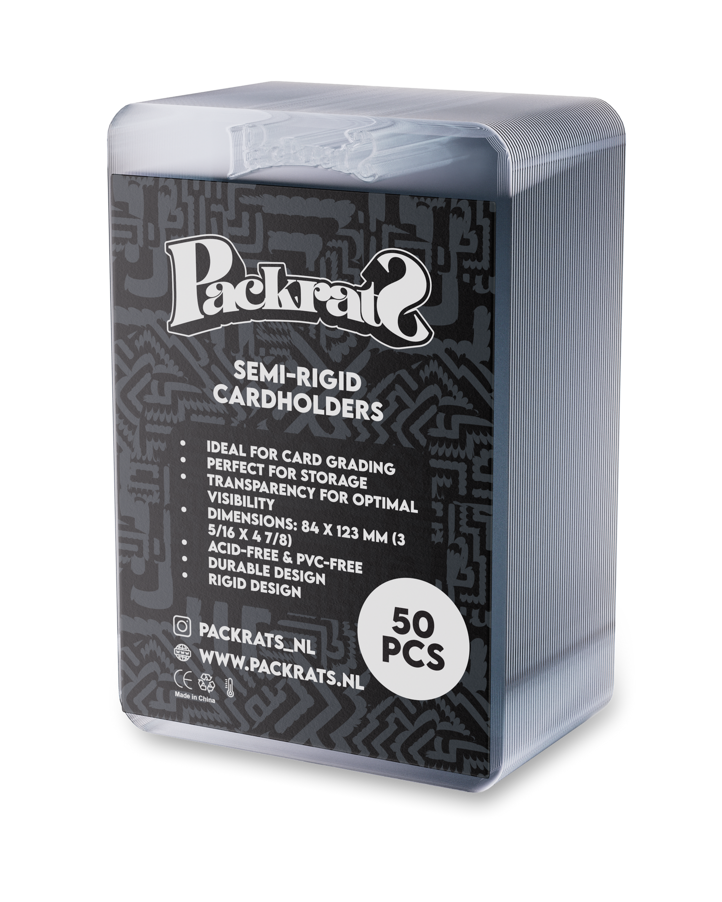 Packrats Semi-Rigid Cardholders (50 pcs)