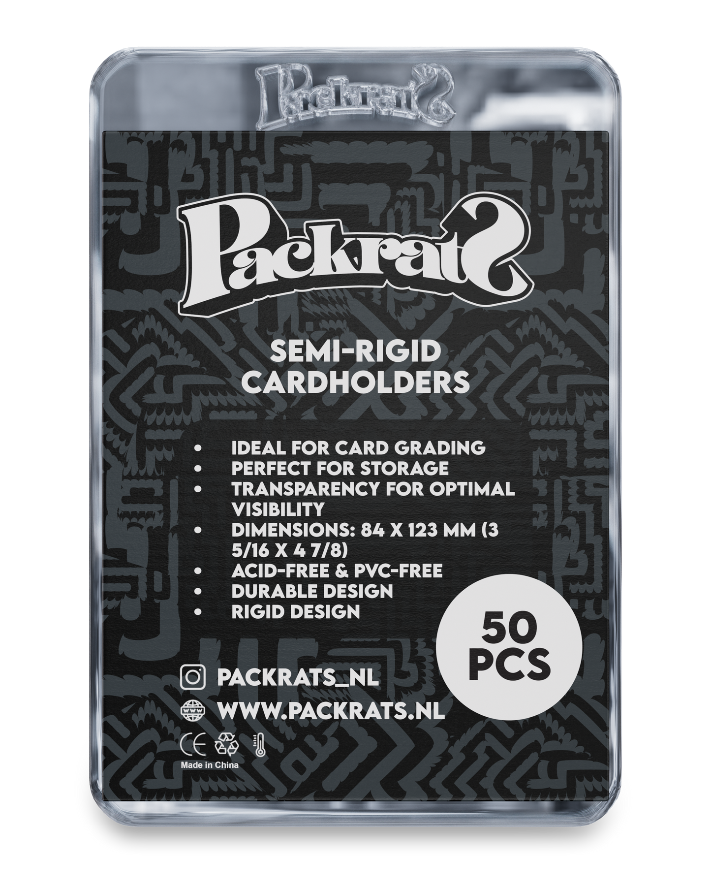 Packrats Semi-Rigid Cardholders (50 pcs)